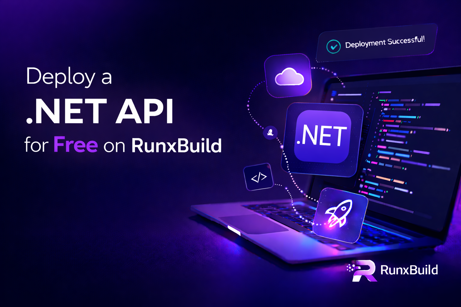 Deploy a .NET API for Free on RunxBuild using GitHub build settings and RunxBuild deploy logs