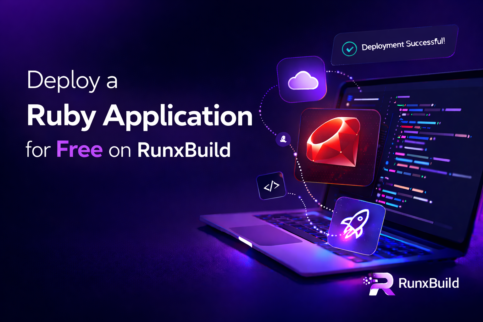 Deploy a Ruby App for Free on RunxBuild using GitHub build settings and RunxBuild deploy logs