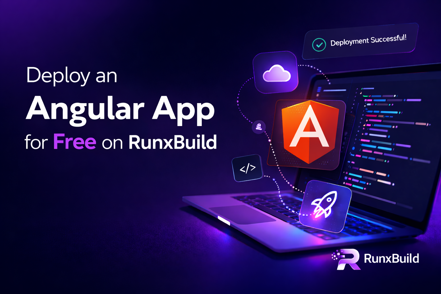 Deploy an Angular App for Free on RunxBuild using GitHub build settings and RunxBuild deploy logs