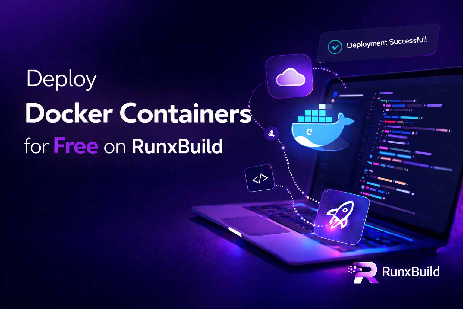 Deploy a Docker Container for Free using GitHub build settings and RunxBuild deploy logs